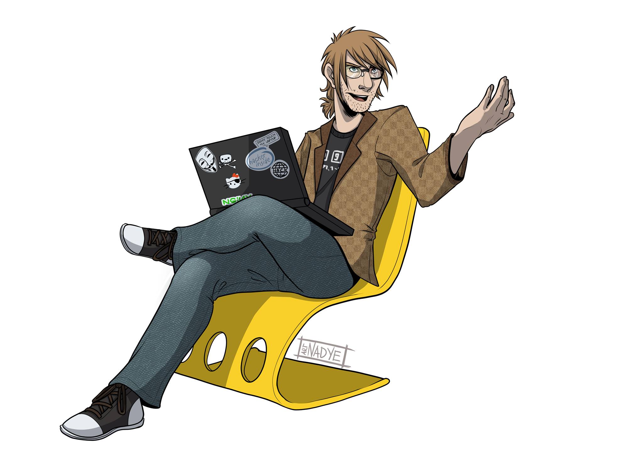 Sitting Adam by Nadye